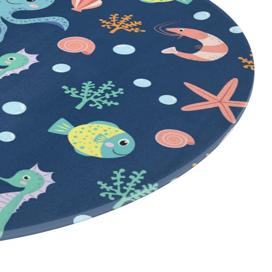 Zee wereld snijplank (Hoek)