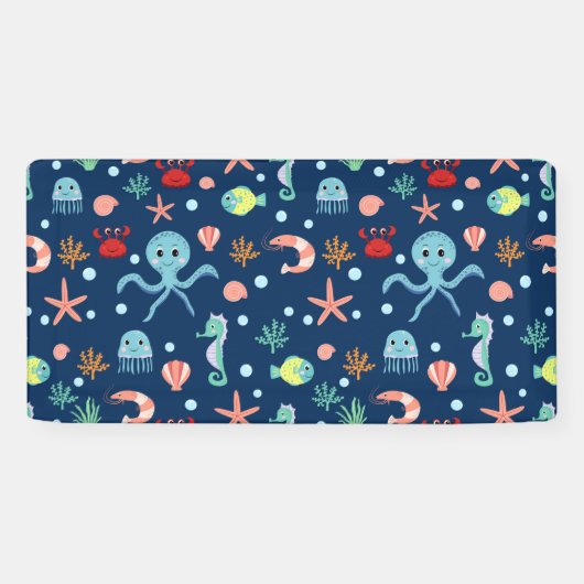 Zee wereld spandoek (Horizontaal)