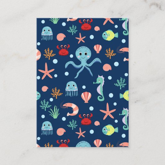 Zee wereld visitekaartje (Voorkant)