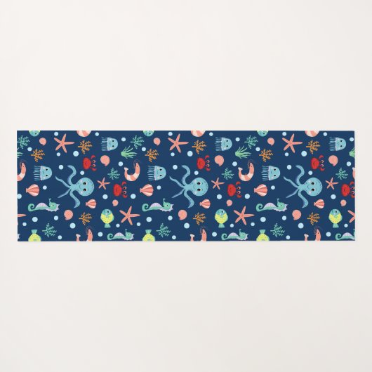 Zee wereld yogamat (Achterkant (horizontaal))