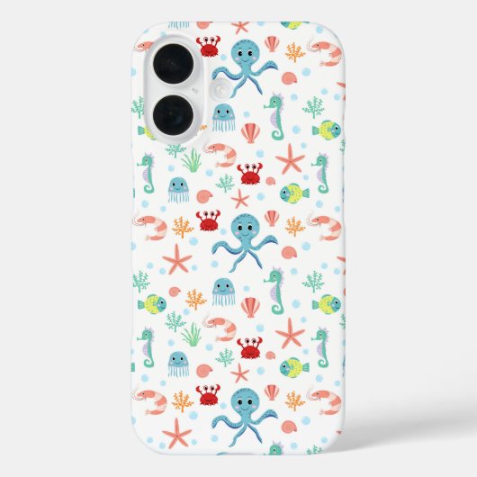 Zee Wereldpatroon Case-Mate iPhone Case (Achterkant)