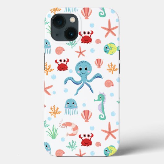 Zee Wereldpatroon Case-Mate iPhone Case (Achterkant)