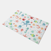 Zee Wereldpatroon Deurmat (Schuin)