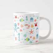 Zee Wereldpatroon Extra Grote Beker (Rechts)