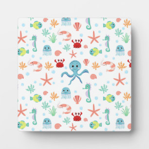 Zee Wereldpatroon Fotoplaat