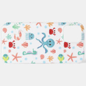 Zee Wereldpatroon iPhone Hoesje (Achterkant horizontaal)