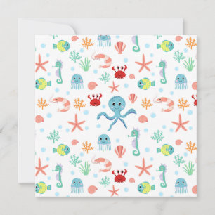 Zee Wereldpatroon Kaart