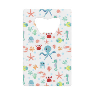 Zee Wereldpatroon Kredietkaart Flessenopener