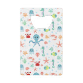 Zee Wereldpatroon Kredietkaart Flessenopener (Achterkant)