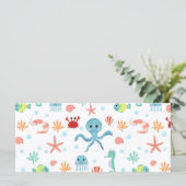 Zee Wereldpatroon Menu (Staand voorkant)