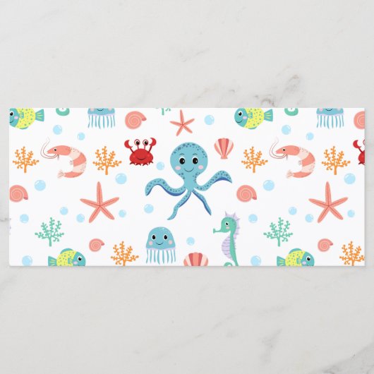 Zee Wereldpatroon Menu (Voorkant)