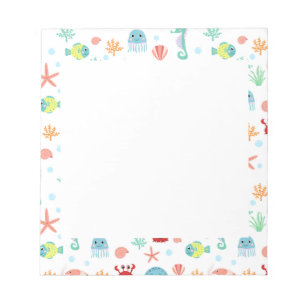 Zee Wereldpatroon Notitieblok