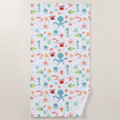 Zee Wereldpatroon Strandlaken (Voorkant)