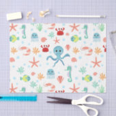 Zee Wereldpatroon Tissuepapier (Craft)