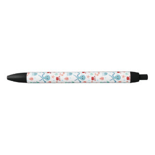 Zee Wereldpatroon Zwarte Inkt Pen