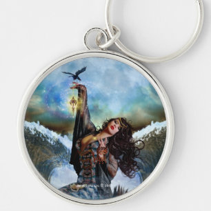 Zee Witch Magical Mermaid Round Art Sleutelhanger