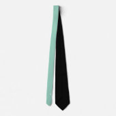 Zee Witte Kleur Elegant Monogram + Naam Stropdas (Achterkant)