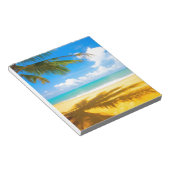 zee zandpalmen - strand notitieblok (Schuin)