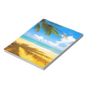 zee zandpalmen - strand notitieblok (Gedraaid)
