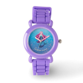  Zee Zeemeermin Gepersonaliseerd Horloge voor Meis