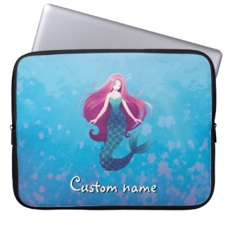  Zee Zeemeermin Gepersonaliseerde Laptop Sleeve Ho