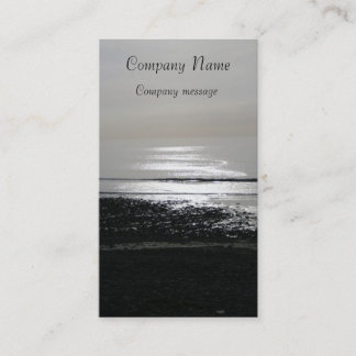 zee, zwart-wit visitekaartje