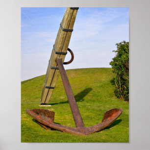 Zeeanker bij Les Sables d'Olonne in Frankrijk Poster