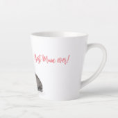 zeebaars, baby en zeehonden, "Best mum ever" laten Latte Mok (Rechts)