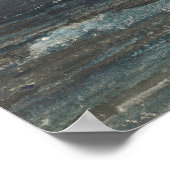  zeebaars donkerblauw-oceaanAntiek Poster (Hoek)