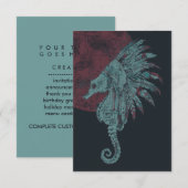 zeebaars kaart (Voorkant / Achterkant)