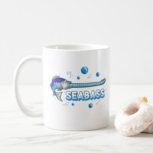 zeebaars koffiemok (Met donut)