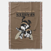 Zeebijen we bouwen we met een mand-mand deken (Voorkant Verticaal)