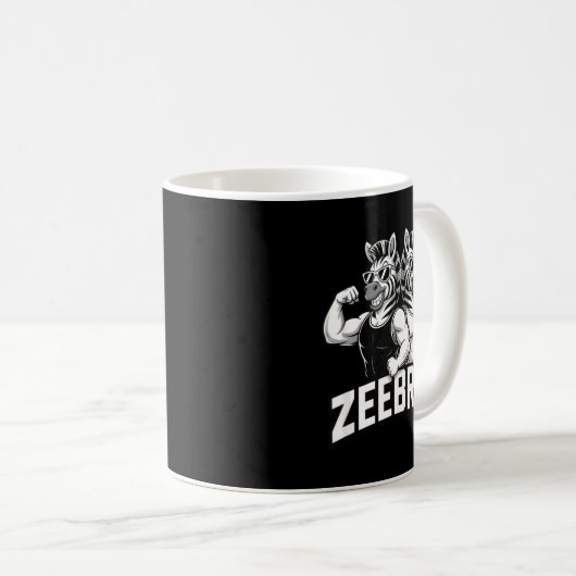 Zeebros Cute Zebra Duo Design For Zebros Lovers  Koffiemok (Voorkant rechts)