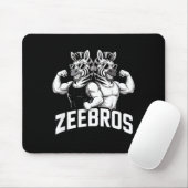 Zeebros Cute Zebra Duo Design For Zebros Lovers  Muismat (Met muis)