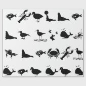 ZEEDIEREN CADEAUPAPIER (Vlak)