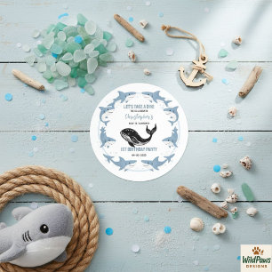 Zeedieren Haai 1e Verjaardag Onder de Zee Ronde Sticker