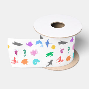 Zeedieren met patronen lint