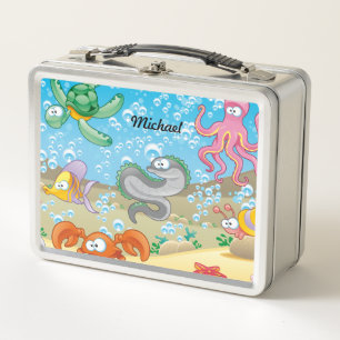 Zeedieren RVS Lunchbox