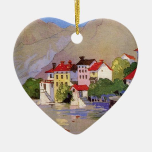 zeedorp Italië Toerisme Keramisch Ornament (Voorkant)