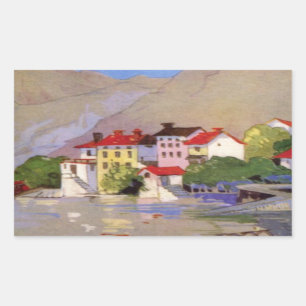 zeedorp Italië Toerisme Rechthoekige Sticker