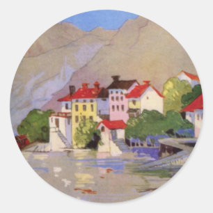  zeedorp Italië Toerisme Ronde Sticker