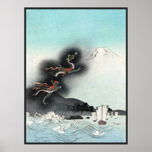 Zeedraak naar Mt. Fuji Japan Poster