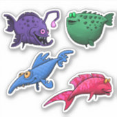 Zeeduivel blad 2 sticker (Voorkant)