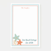 Zeeduivel en Zee schelp Post-it® Notes (Voorkant)
