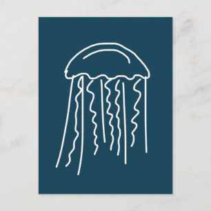 Zeeduivel in water briefkaart