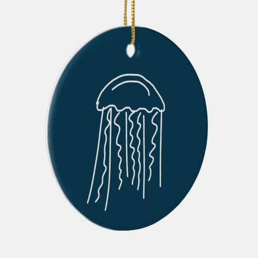 Zeeduivel in water keramisch ornament (Rechts)