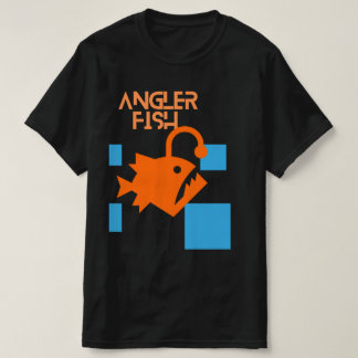 Zeeduivel Oranje Turquoise Vierkante T-Shirt