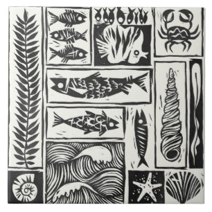 Zeeduivende badkamertegel tegeltje