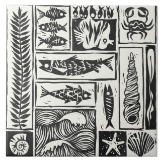 Zeeduivende badkamertegel tegeltje