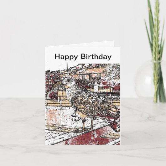 Zeeëend op de brug in Hythe Kaart (Voorkant)